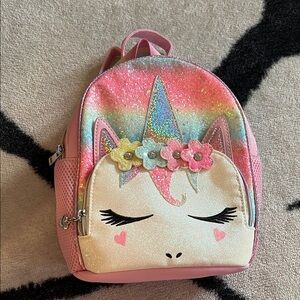 OMG Unicorn Glitter Backpack for Kids - Pink and Multicolor